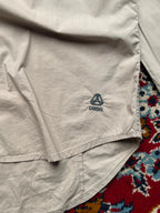 Diesel Slim Fit Beige Two Tone Paneled Button Down Shirt - L
