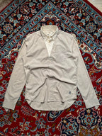Diesel Slim Fit Beige Two Tone Paneled Button Down Shirt - L
