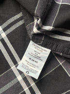 George Classic Fit Black Grey CHECK Button Down Shirt - L
