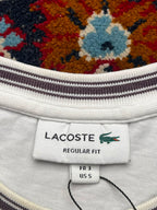 LACOSTE REGULAR FIT WHITE TEE - S