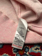 NEXT LIGHT PINK Knit POLO TEE - M