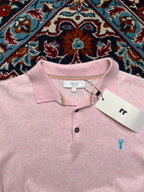 NEXT LIGHT PINK Knit POLO TEE - M
