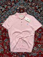NEXT LIGHT PINK Knit POLO TEE - M
