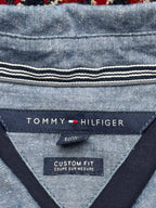TOMMY HILFIGER NAVY BLUE CUSTOM FIT POLO TEE - XL