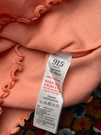 New Look 915 Girls Peach Ribbed Trim Tank Top - XS