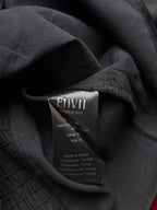 Envii Black Ruched Front Balloon Long Sleeve Blouse - M