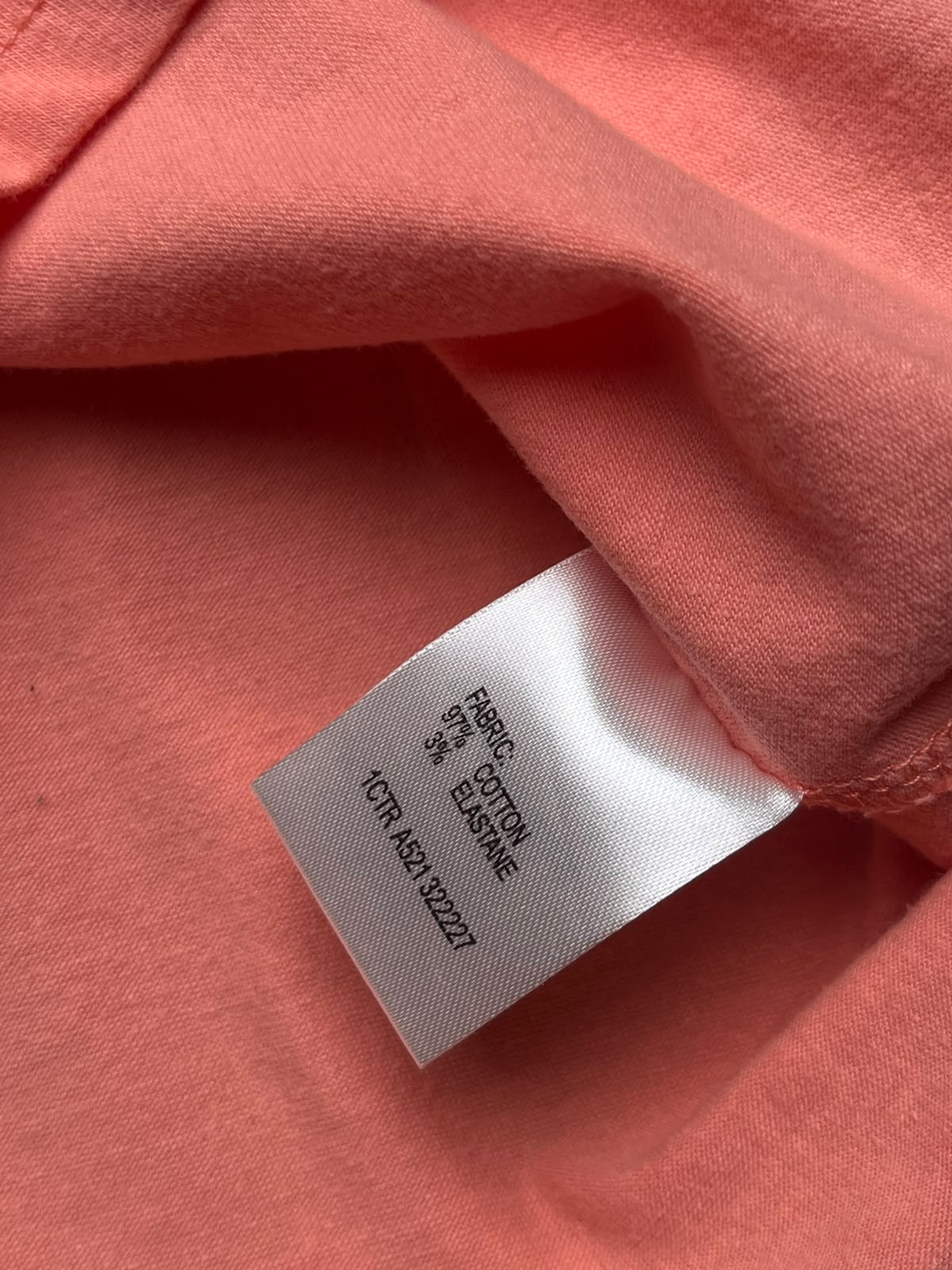 Valleygirl Neon Coral Pink Solid Cropped Scoop Neck TEE - XS