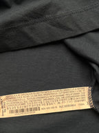 Zara Slate Blue Mock Neck Ribbed Relaxed Fit High Collar TEE - L