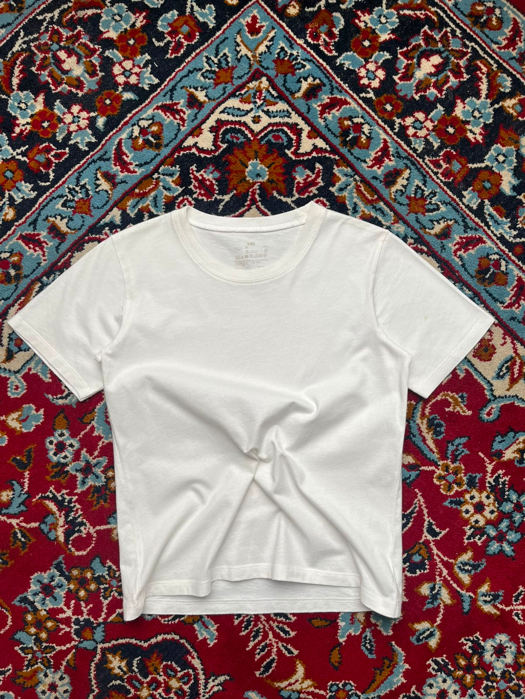 MUJI Plain White BABY TEE - XS