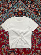 MUJI Plain White BABY TEE - XS
