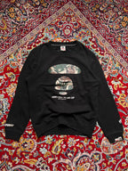AAPE By A Bathing Black Camo Crewneck Sweatshirt - XL