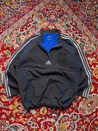 Adidas Quarter Zip Fleece Pullover Windbreaker JACKET  - L
