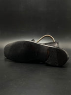 GUCCI Black Interlocking G Apron Toe Slip On Loafers - 41