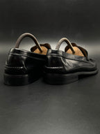JOSS Black Patent Leather Slip On Loafers - 40.5
