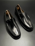 JOSS Black Patent Leather Slip On Loafers - 40.5