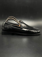 JOSS Black Patent Leather Slip On Loafers - 40.5