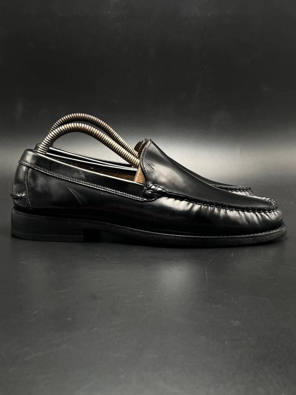 JOSS Black Patent Leather Slip On Loafers - 40.5