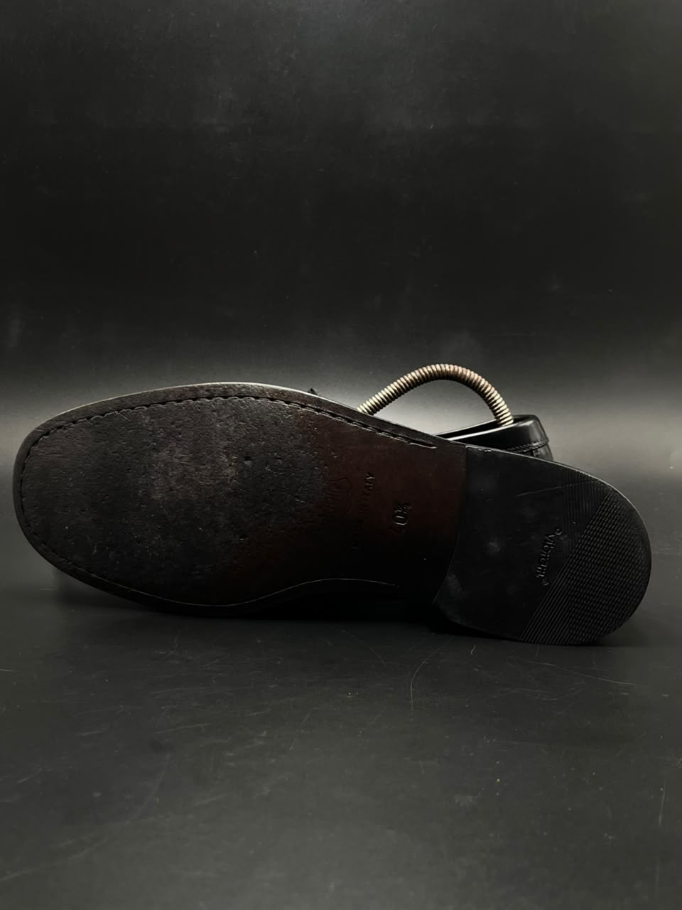 JOSS Black Patent Leather Slip On Loafers - 40.5