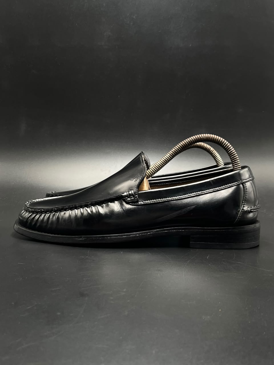 JOSS Black Patent Leather Slip On Loafers - 40.5