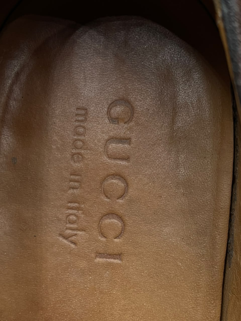 GUCCI Mens Brown Burnished Leather Suede Plain Toe Derbys - 41