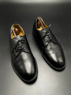 BALLY Black Leather Plain Toe Derbys