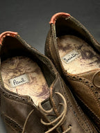 Paul Smith Brown Leather Wingtip Brogue Oxford shoes - 42