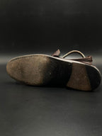 JAGUAR Mens Brown Leather  Handmade Slip On Loafers - 42