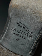 JAGUAR Mens Brown Leather  Handmade Slip On Loafers - 42