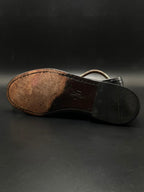 COLE HAAN Mens Black Leather Tassel Kiltie Loafers- 43.5