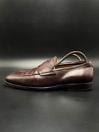 SUITSUPPLY Mens Brown Leather Penny Loafers - 42