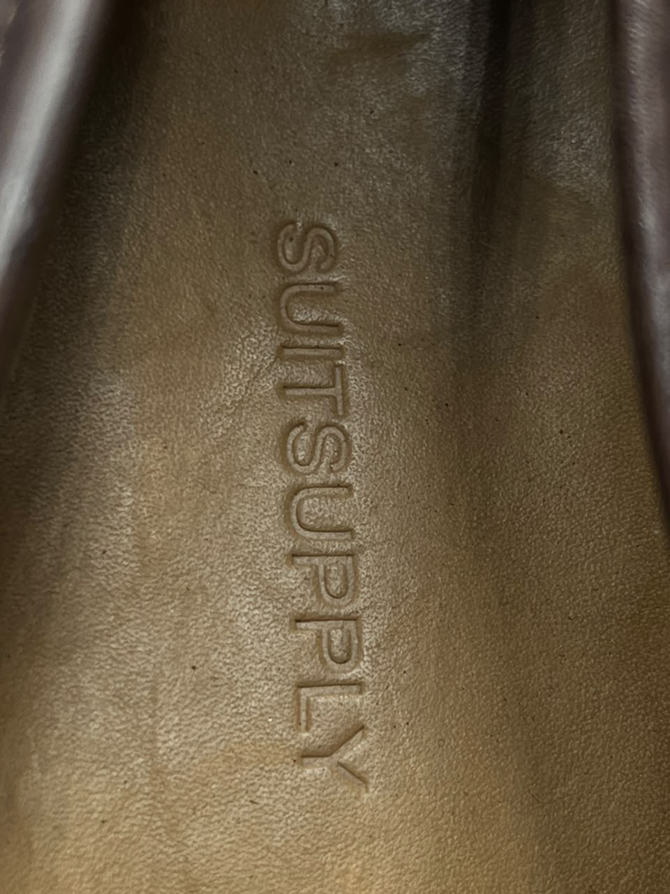 SUITSUPPLY Mens Brown Leather Penny Loafers - 42