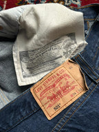 Levi's 501 Original Dark WashED Straight FIT JEANS - 34