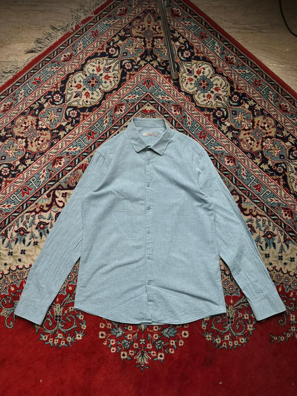 Mind Bridge Common Light Blue BUTTON DOWN SHIRT - M