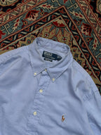 Polo Ralph Lauren Custom Fit Light Blue BUTTON DOWN SHIRT - XL
