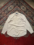 Ralph Lauren Beige Plaid Cotton BUTTON DOWN SHIRT - L