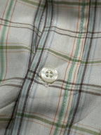 Ralph Lauren White Plaid Check BUTTON DOWN SHIRT - L