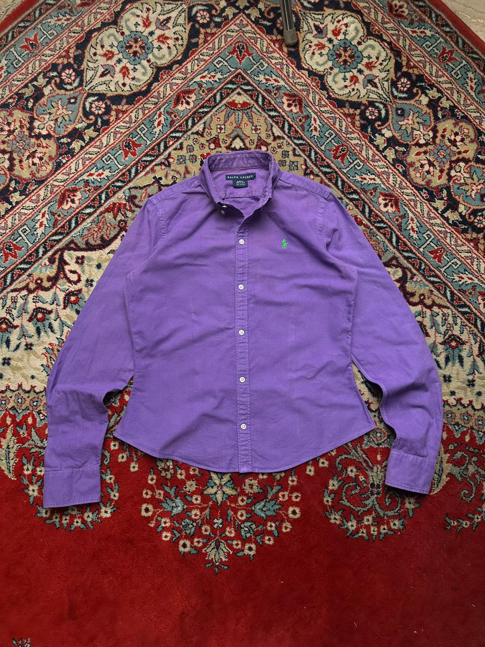 Polo Ralph Lauren Purple Slim Fit Oxford Cotton BUTTON DOWN SHIRT - L