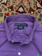 Polo Ralph Lauren Purple Slim Fit Oxford Cotton BUTTON DOWN SHIRT - M