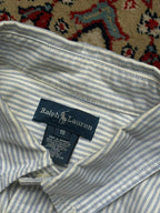 RALPH LAUREN STRIPED OXFORD BUTTON DOWN SHIRT - M