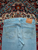 Vintage Levis 501 Premium "90's Reissued" Straight Fit Light WashED JEANS - 32