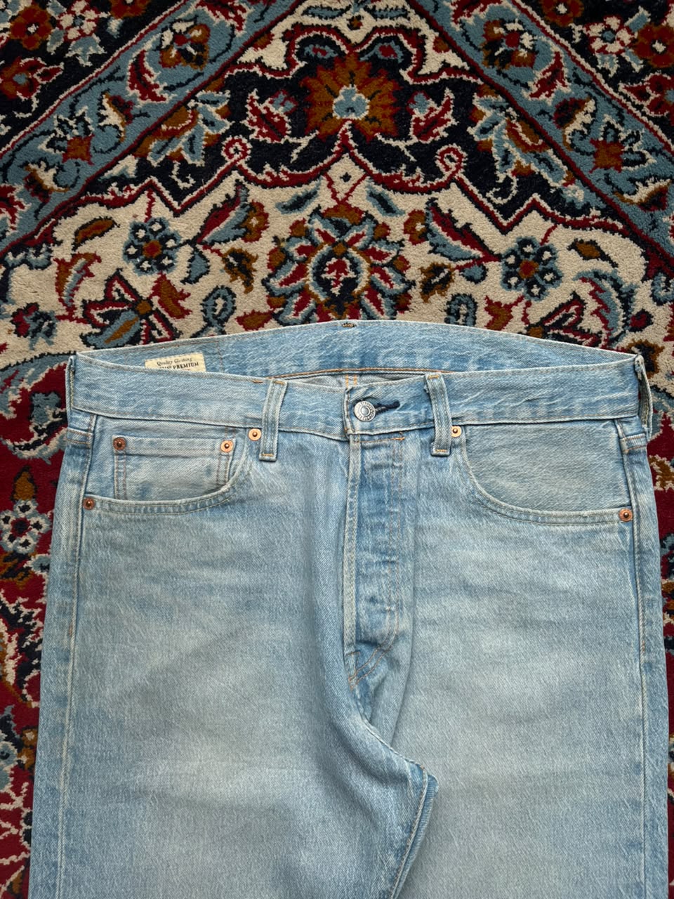 Levis Premium 501 Straight Fit Light WashED JEANS - 32