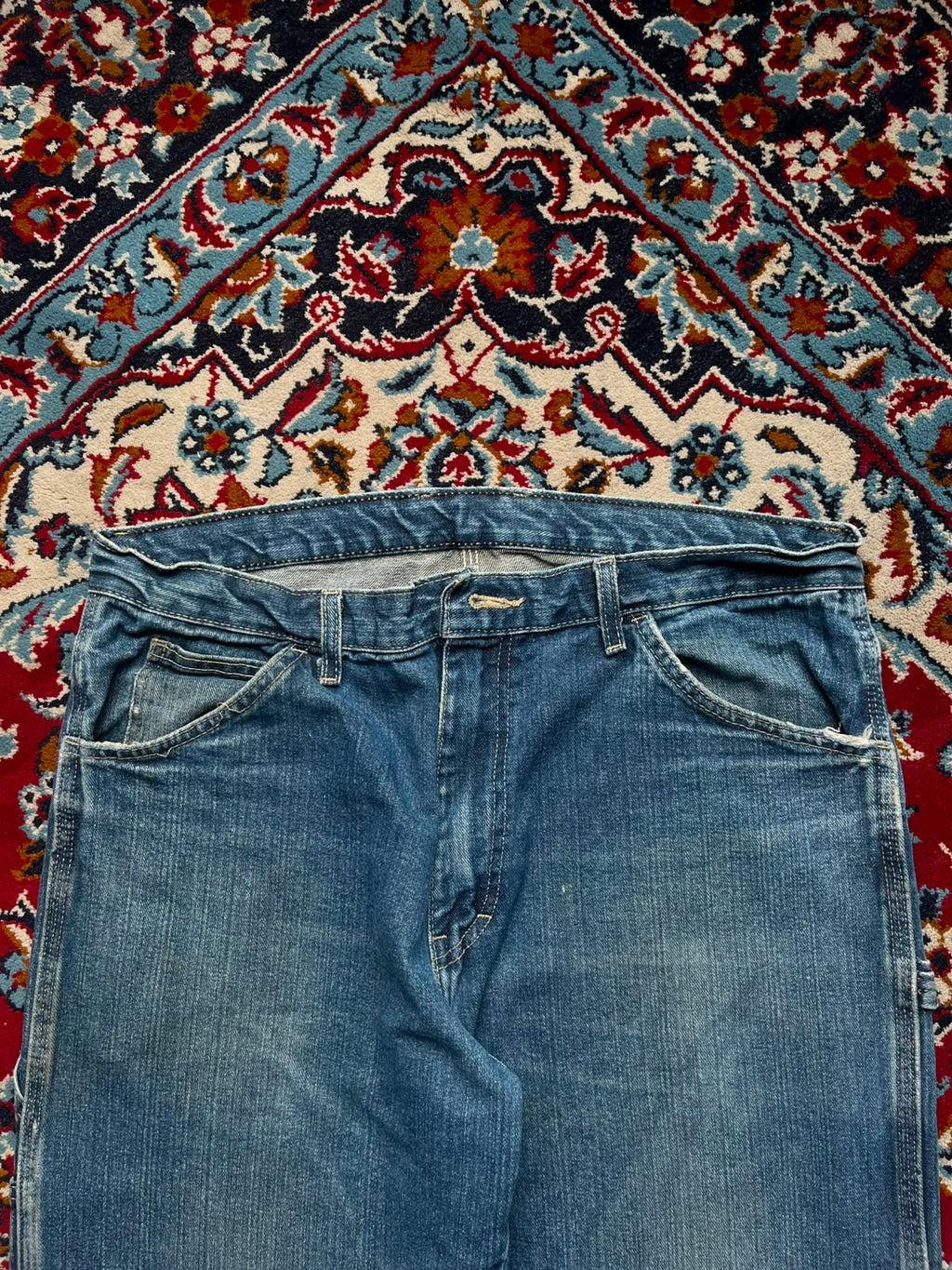 Dickies Blue Distressed Workwear JEANS - 36