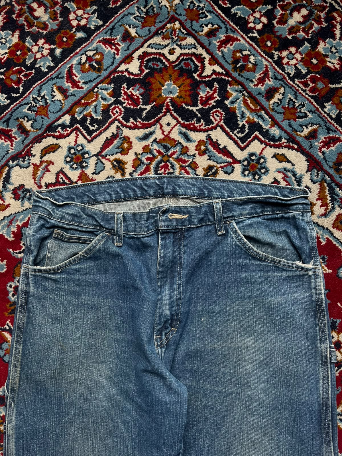 Dickies Blue Distressed Workwear JEANS - 36