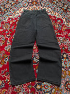 Bershka High Waisted Black Baggy JEANS - 24