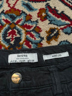 Bershka High Waisted Black Baggy JEANS - 24