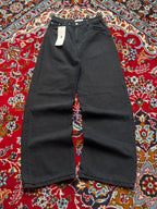 Bershka High Waisted Black Baggy JEANS - 24
