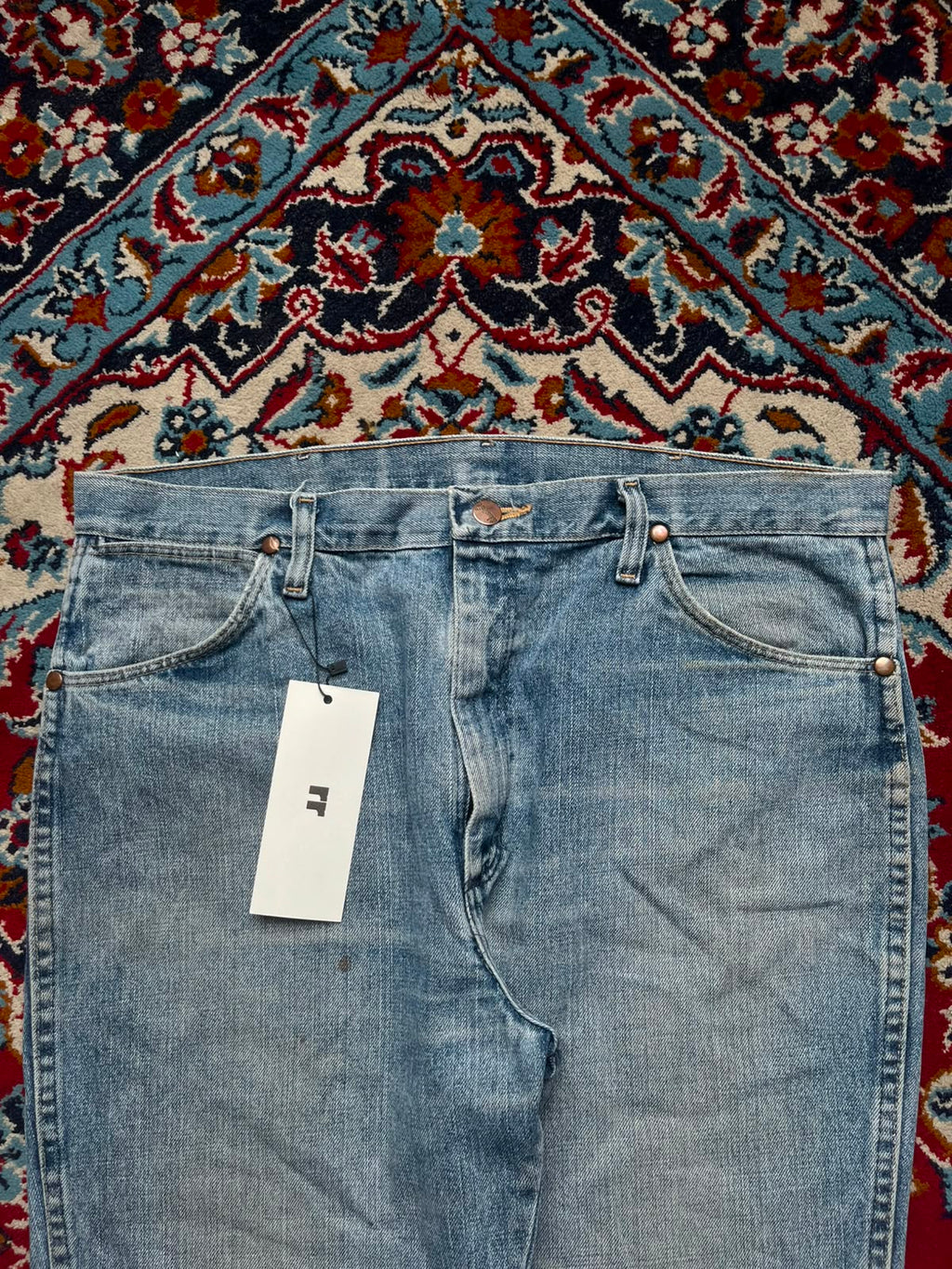 Wrangler Bootcut Fit Light Washed Heavyweight Jeans - 36