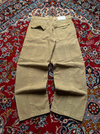 BoohooMAN Khaki Tan Multi Pocket Baggy Cargo Pants - 34