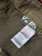 BoohooMAN Khaki Tan Multi Pocket Baggy Cargo Pants - 34