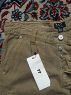 BoohooMAN Khaki Tan Multi Pocket Baggy Cargo Pants - 34